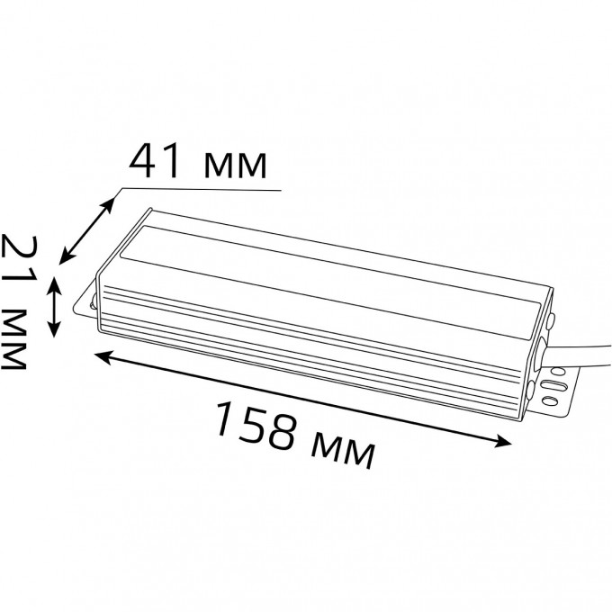 Блок питания GAUSS 75W 24V IP66 202022075 Блок питания GAUSS 75W 24V IP66 202022075