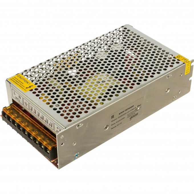 Блок питания GAUSS LED STRIP PS 250W 12V 1/25 202003250 Блок питания GAUSS LED STRIP PS 250W 12V 1/25 202003250