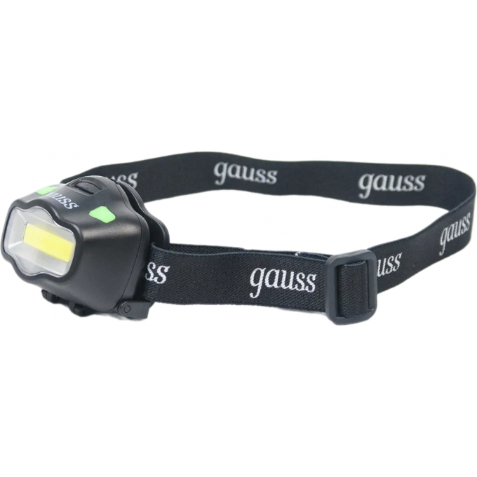 Фонарь налобный GAUSS GFL308 3W 180lm 3xААА LED 1/12/72 GF308 Фонарь налобный GAUSS GFL308 3W 180lm 3xААА LED 1/12/72 GF308