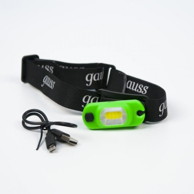 Фонарь налобный GAUSS GFL408 3W 150lm Li-ion 300mAh LED GF408 Фонарь налобный GAUSS GFL408 3W 150lm Li-ion 300mAh LED GF408