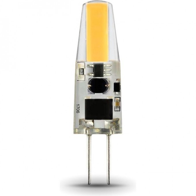 Лампа GAUSS BASIC G4 AC220-240V 2W 180LM 3000K силикон LED 1/20/200 1169712 Лампа GAUSS BASIC G4 AC220-240V 2W 180LM 3000K силикон LED 1/20/200 1169712
