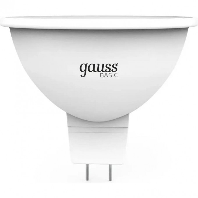 Лампа GAUSS BASIC MR16 5,5W 490lm 4100K GU5.3 (3 лампы в упаковке) LED 10135262T Лампа GAUSS BASIC MR16 5,5W 490lm 4100K GU5.3 (3 лампы в упаковке) LED 10135262T