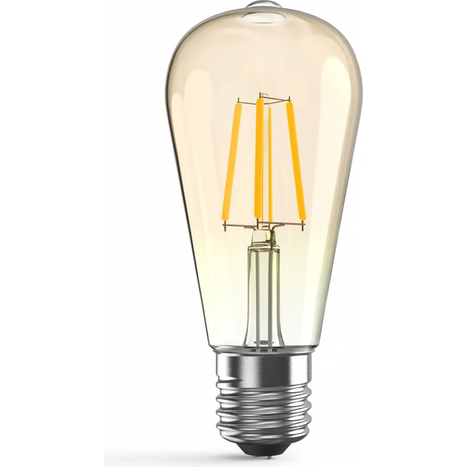 Лампа GAUSS FILAMENT ST64 6W 550lm 2400К E27 golden LED 102802006 Лампа GAUSS FILAMENT ST64 6W 550lm 2400К E27 golden LED 102802006