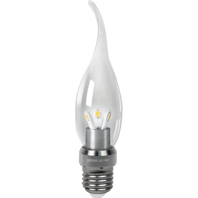 Лампа GAUSS LED CANDLE TAILED CRYSTAL CLEAR 3W E27 4100K 1/10/100 HA104202203 Лампа GAUSS LED CANDLE TAILED CRYSTAL CLEAR 3W E27 4100K 1/10/100 HA104202203