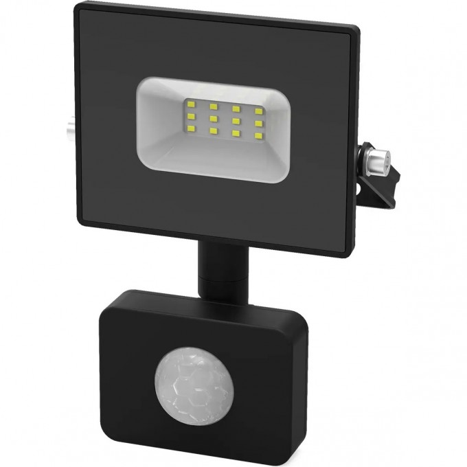 Прожектор GAUSS ELEMENTARY-S 10W 850lm 6500К 175-265V IP65 черный с датчиком движения LED 628511310 Прожектор GAUSS ELEMENTARY-S 10W 850lm 6500К 175-265V IP65 черный с датчиком движения LED 628511310