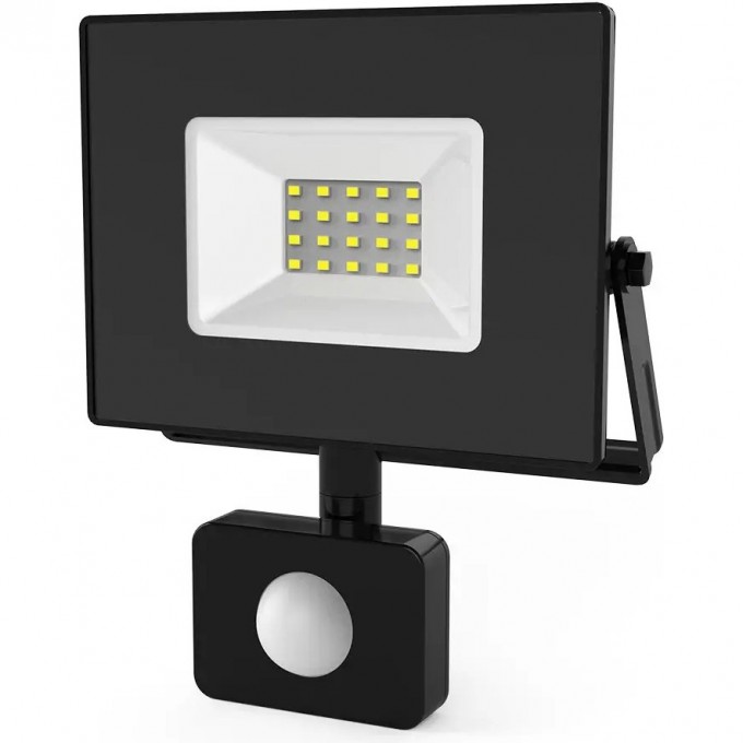 Прожектор GAUSS ELEMENTARY-S 30W 2100lm 6500К 175-265V IP65 черный с датчиком движения LED 628511330 Прожектор GAUSS ELEMENTARY-S 30W 2100lm 6500К 175-265V IP65 черный с датчиком движения LED 628511330