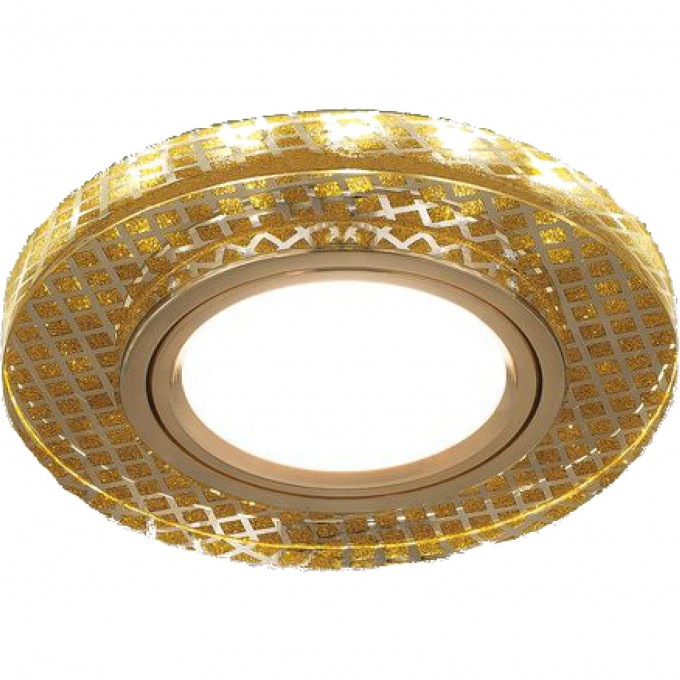 Светильник GAUSS BACKLIGHT Круг Золото/Кристалл/Золото, Gu5.3, LED 2700K 1/40 BL078 Светильник GAUSS BACKLIGHT Круг Золото/Кристалл/Золото, Gu5.3, LED 2700K 1/40 BL078