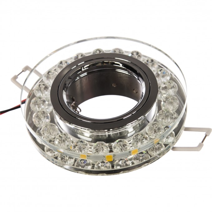 Светильник GAUSS BACKLIGHT Кругл. Кристалл/Хром, Gu5.3, LED 2700K 1/40 BL044 Светильник GAUSS BACKLIGHT Кругл. Кристалл/Хром, Gu5.3, LED 2700K 1/40 BL044