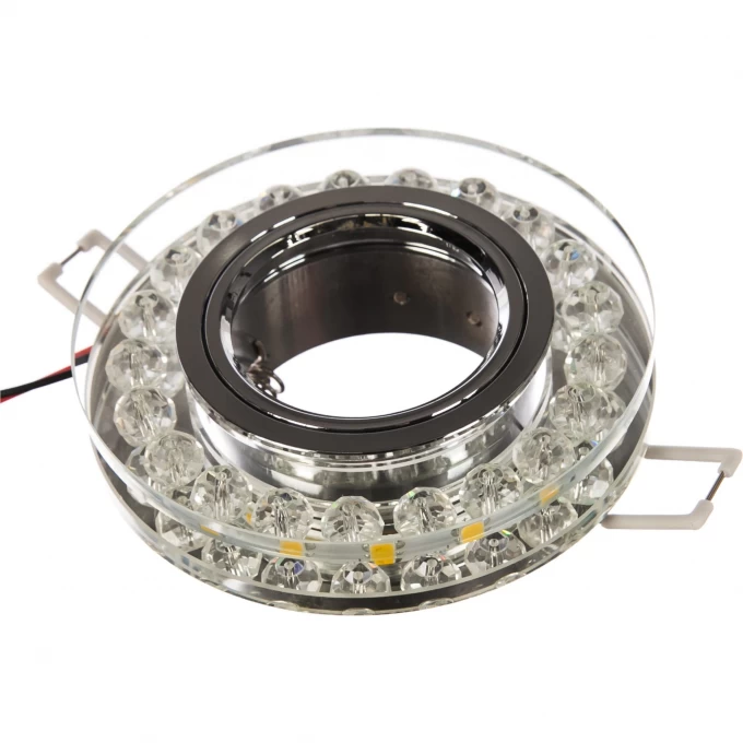 Светильник GAUSS BACKLIGHT Кругл. Кристалл/Хром, Gu5.3, LED 2700K 1/40 BL044 Светильник GAUSS BACKLIGHT Кругл. Кристалл/Хром, Gu5.3, LED 2700K 1/40 BL044