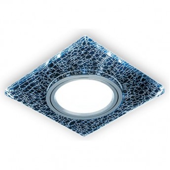 Светильник GAUSS BACKLIGHT BL068 Квадрат. Черный/Серебро/Хром, Gu5.3, LED 4100K