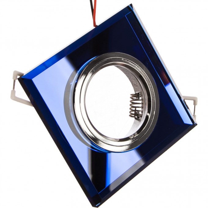Светильник GAUSS BACKLIGHT Квадрат. Синий/Хром, Gu5.3, LED 4100K 1/40 BL061 Светильник GAUSS BACKLIGHT Квадрат. Синий/Хром, Gu5.3, LED 4100K 1/40 BL061