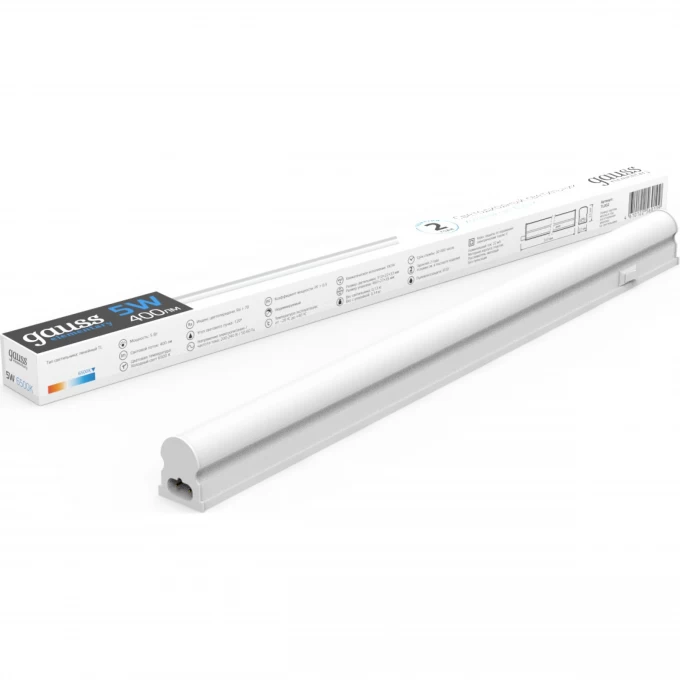 Светильник GAUSS ELEMENTARY TL 5W 310х22х33 LED 1/25 TL002 Светильник GAUSS ELEMENTARY TL 5W 310х22х33 LED 1/25 TL002