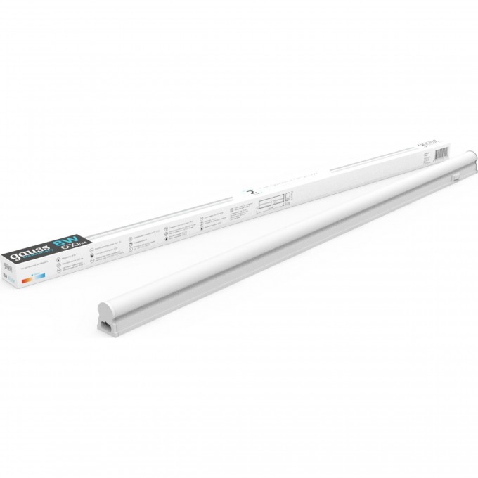 Светильник GAUSS ELEMENTARY TL 8W 600lm 560х22х33 LED 1/25 TL003 Светильник GAUSS ELEMENTARY TL 8W 600lm 560х22х33 LED 1/25 TL003