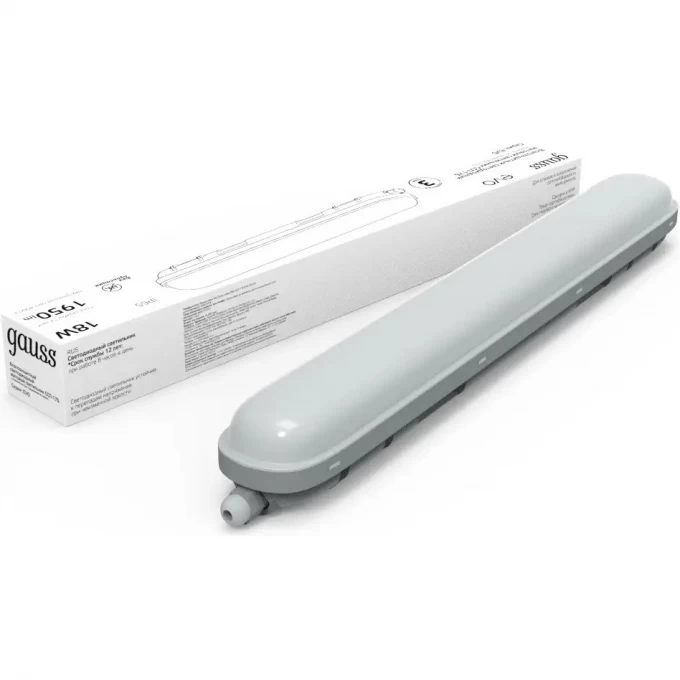 Светильник линейный GAUSS СПП-176 EVO 18W 1950lm 4000K 200-240V IP65 LED 1/12 864424218 Светильник линейный GAUSS СПП-176 EVO 18W 1950lm 4000K 200-240V IP65 LED 1/12 864424218