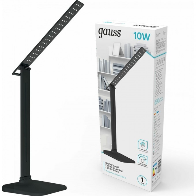 Светильник настольный GAUSS GTL201 580lm 170-265V черный LED 1/10/40 GT2012 Светильник настольный GAUSS GTL201 580lm 170-265V черный LED 1/10/40 GT2012