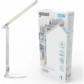 Светильник настольный GAUSS GTL204 550lm 170-265V белый + ночник LED 1/10/30 Светильник настольный GAUSS GTL204 550lm 170-265V белый + ночник LED 1/10/30